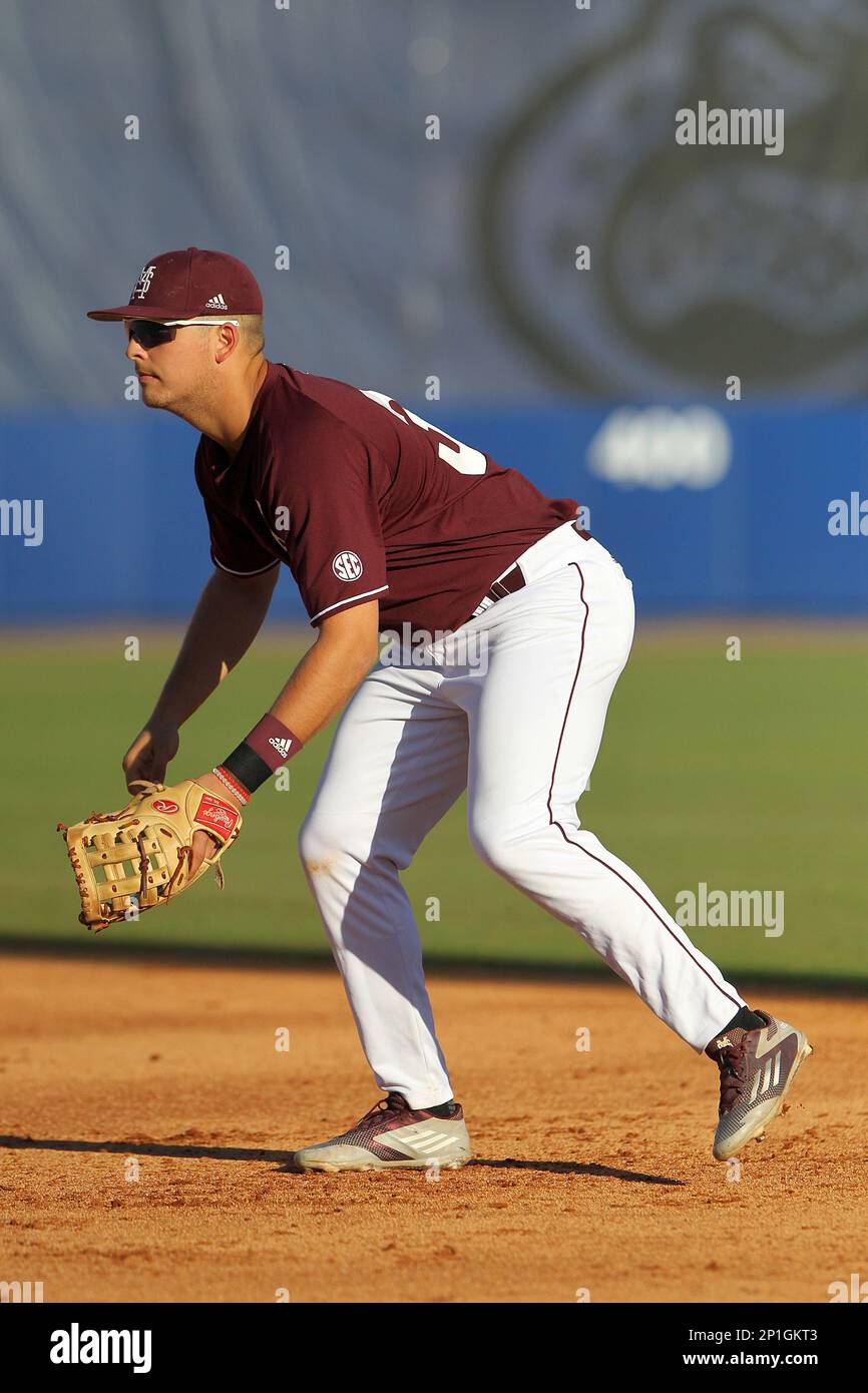 08 APR 2016: Nathaniel Lowe (36) of MSU during the NCAA regular season game  between Mississippi State and the University of Florida Gators at Alfred A.  McKethan Stadium in Gainesville, Florida. ((Photo