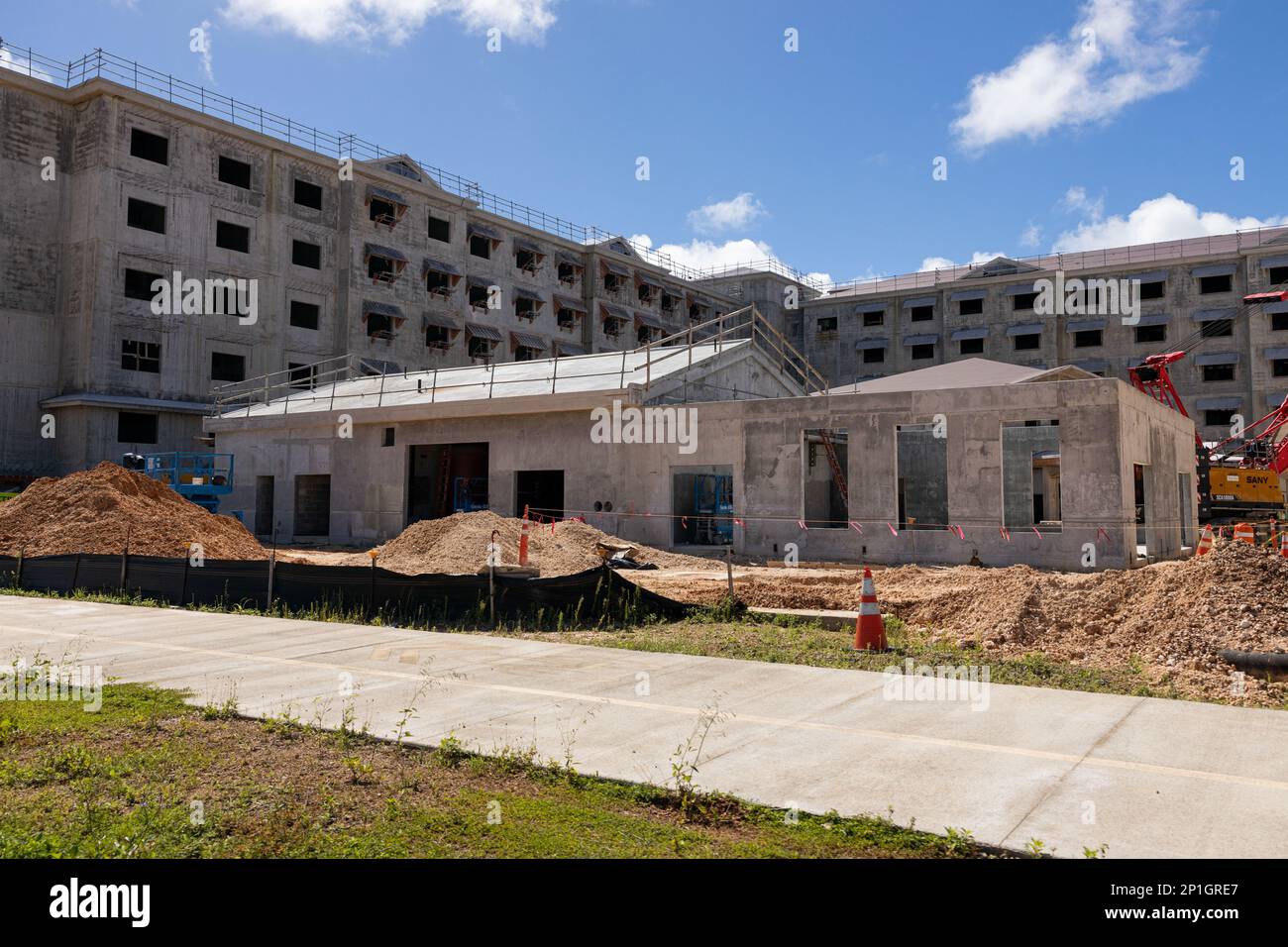 New barracks are built on the main cantonment site of marine corps base