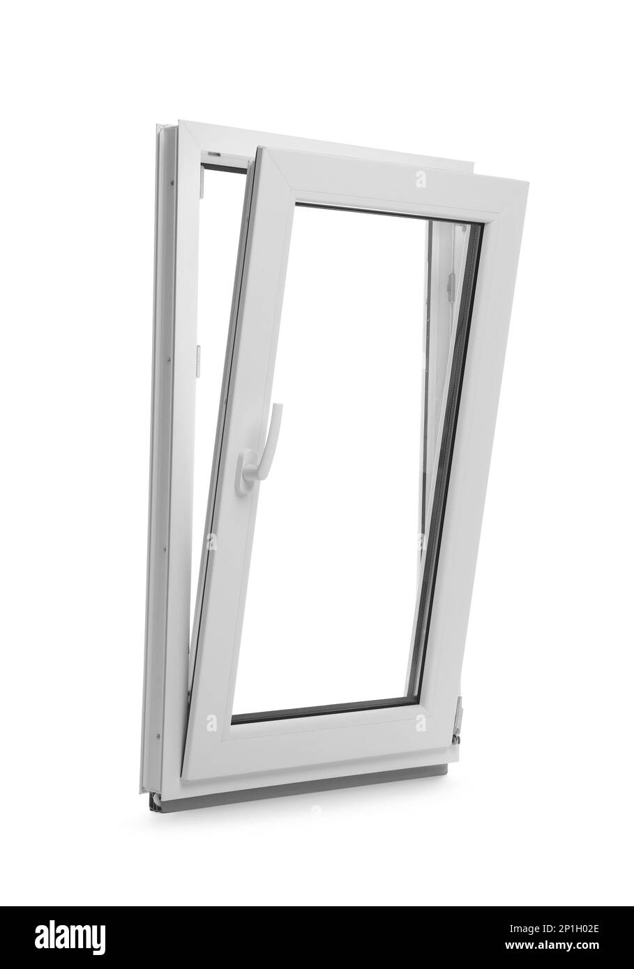 New modern single casement window isolated on white Stock Photo Alamy