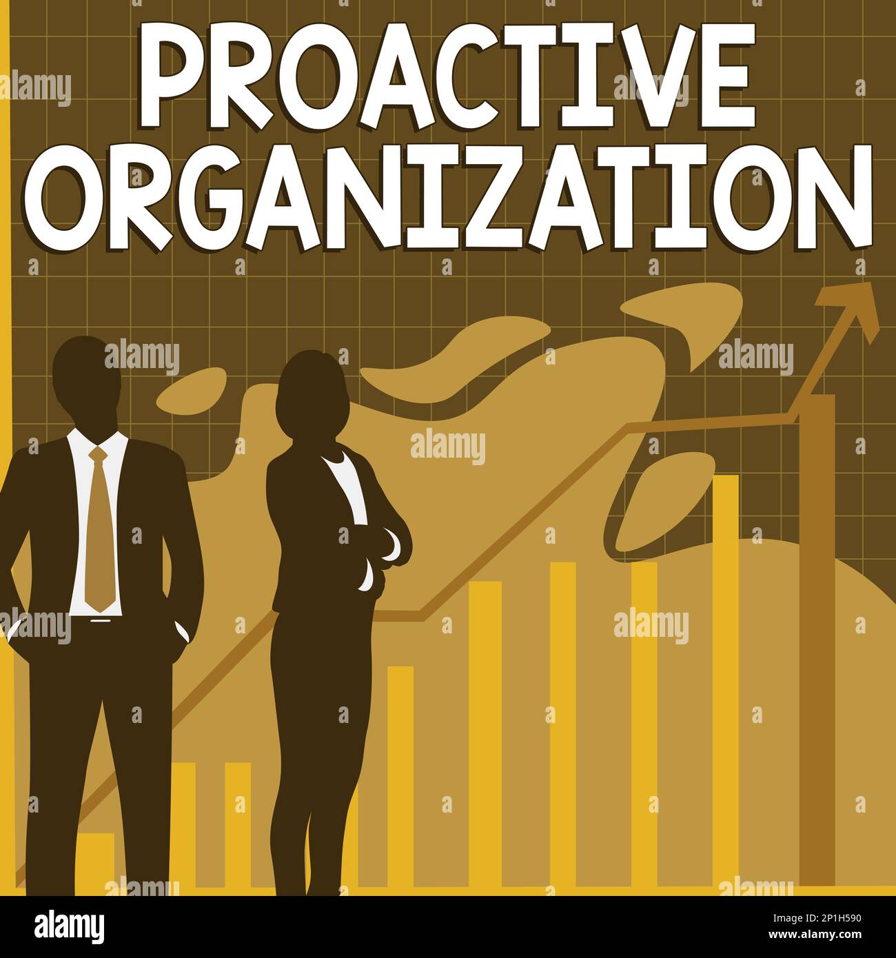 Hand writing sign Proactive Organization. Business showcase action and ...