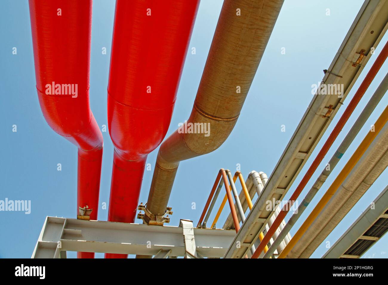Pipeline of oil fields Stock Photo - Alamy
