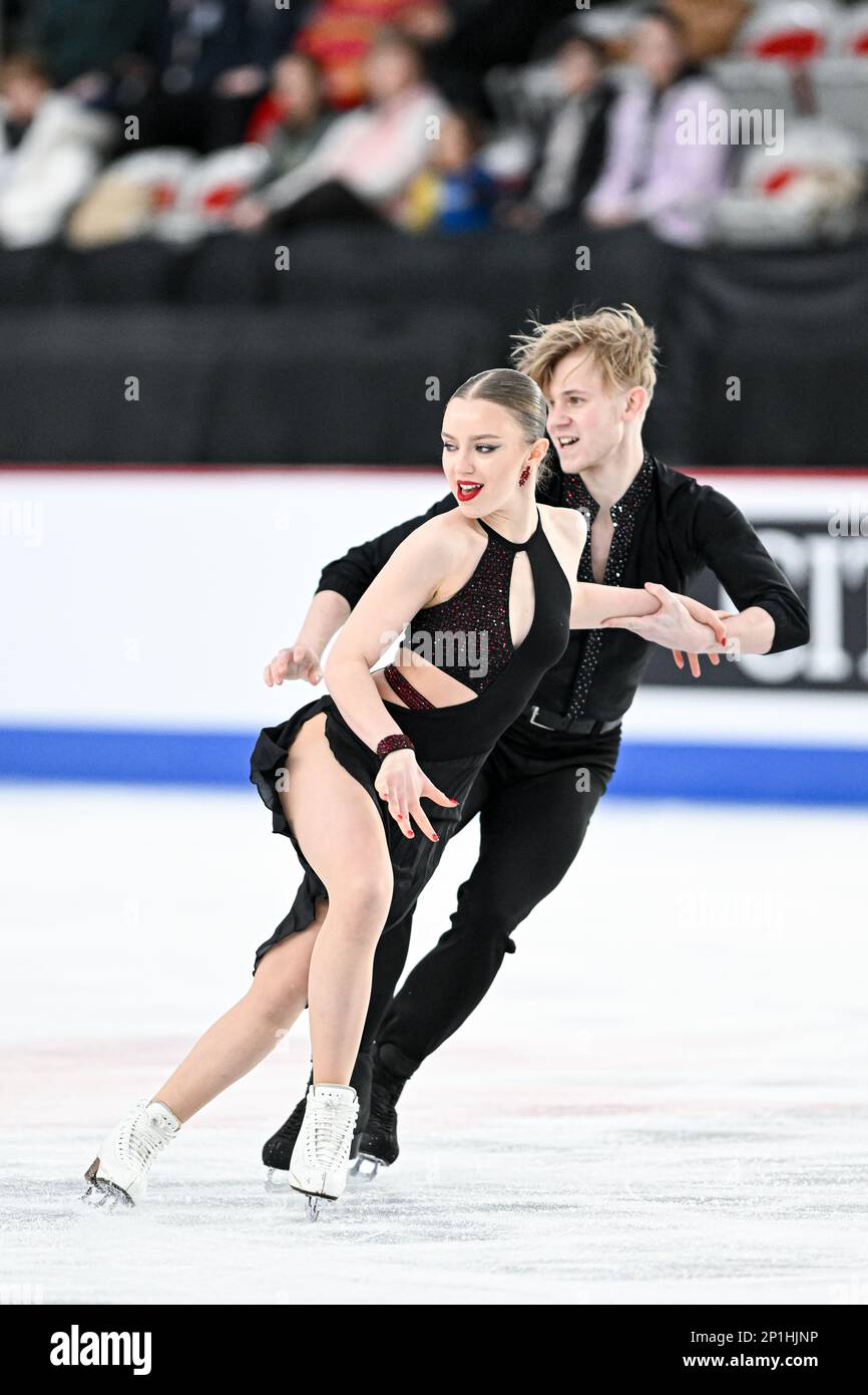 Mariia PINCHUK & Mykyta POGORIELOV (UKR), during Junior Ice Dance