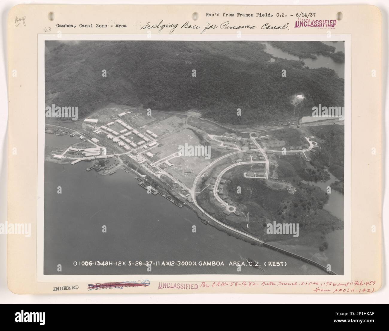 Panama Canal Zone Gamboa, Aerial Photograph Stock Photo Alamy
