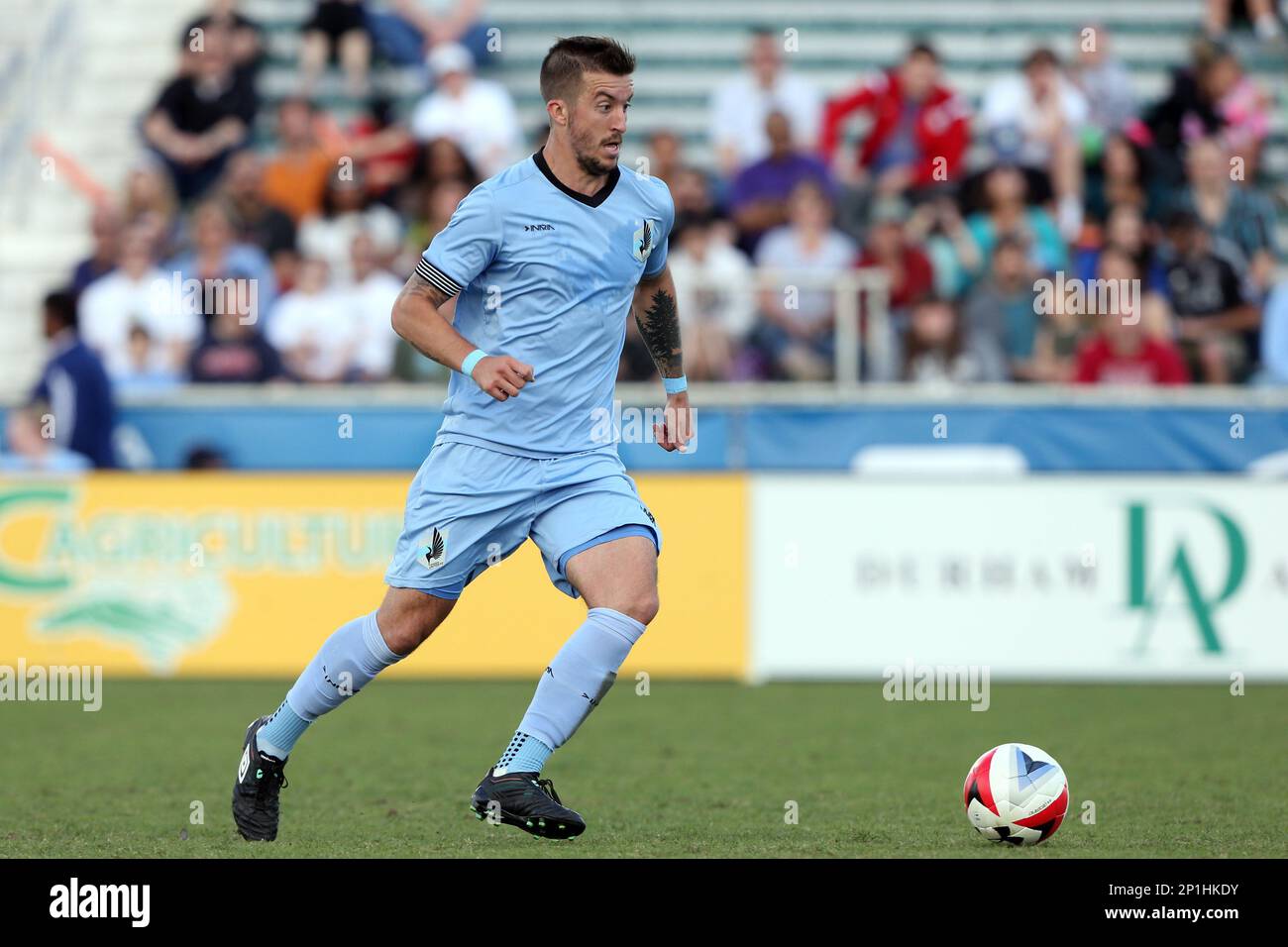 02 April 2016: Minnesota's Jeb Brovsky. The Carolina RailHawks hosted  Minnesota United FC at WakeMed Stadium in Cary, North Carolina in a 2016  North American Soccer League Spring Season game. Carolina won, image size:1300x956