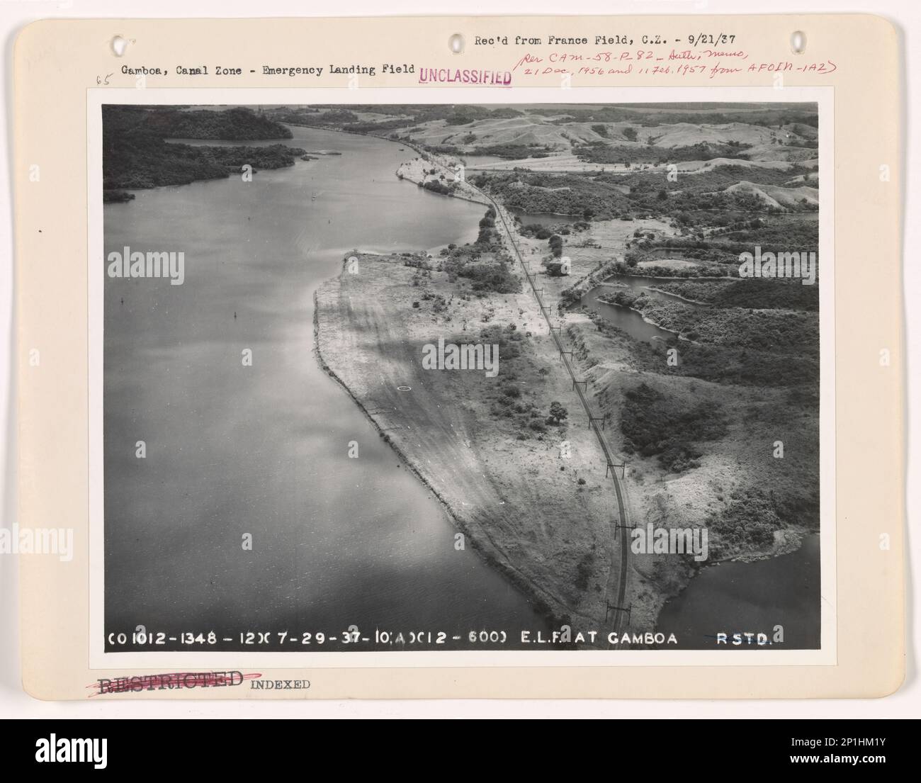 Panama Canal Zone Gamboa, Aerial Photograph Stock Photo Alamy