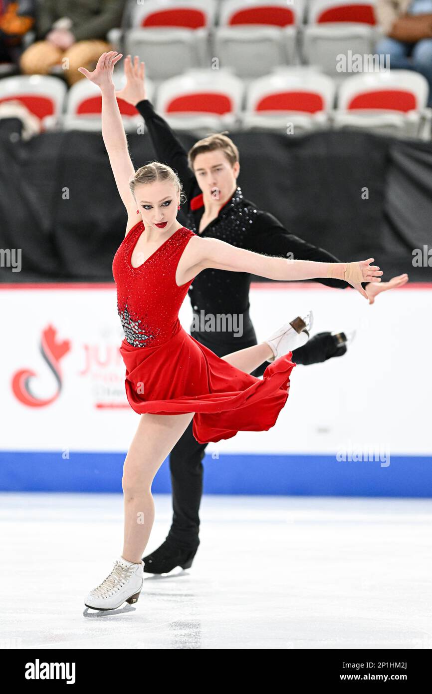 Katerina MRAZKOVA & Daniel MRAZEK (CZE), during Junior Ice Dance