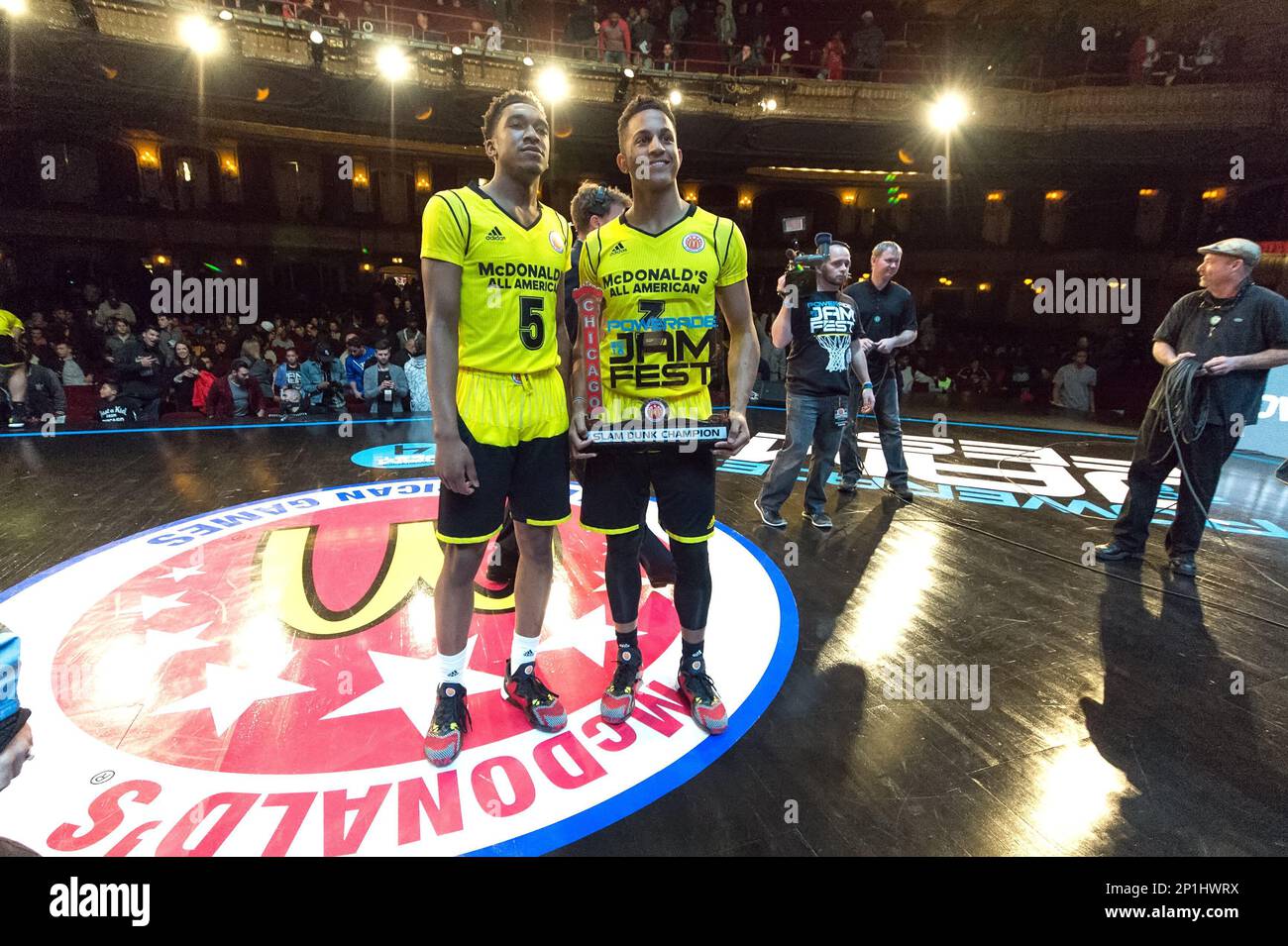 28 March 2016 McDonald's AllAmericans from left to right Malik Monk