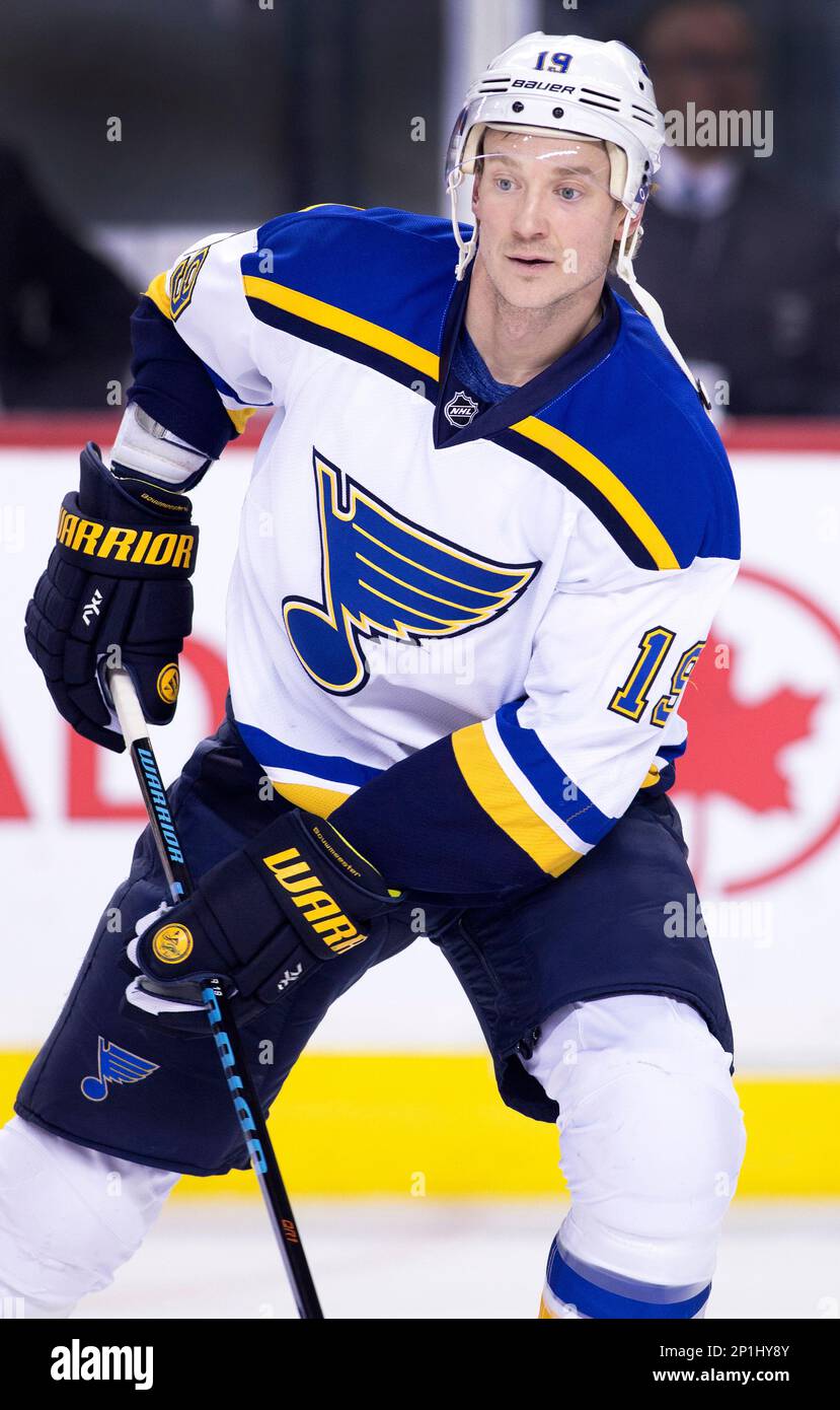 NHL profile photo on Calgary Flames player Buddy Robinson at a game against  the St. Louis Blues in Calgary, Alta. on Tues., Jan. 28, 2020. (Larry  MacDougal via AP Stock Photo - Alamy