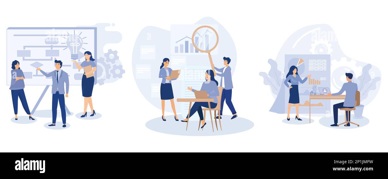 New startup project, Group of diverse people discuss business idea