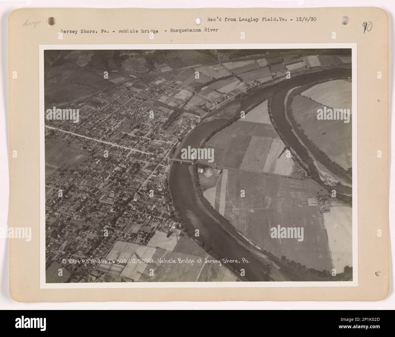 Pennsylvania Jersey Shore, Aerial Photograph Stock Photo Alamy