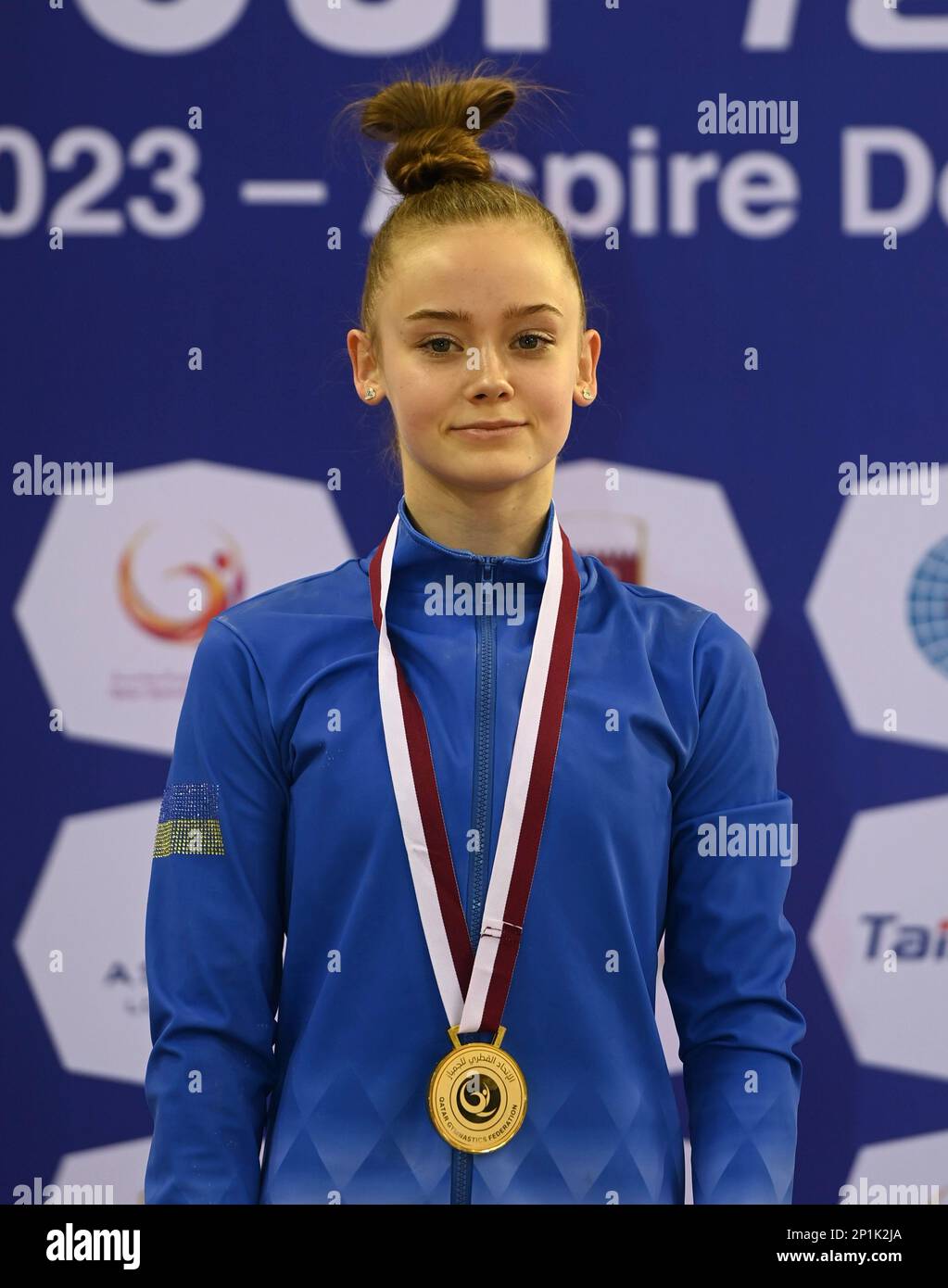 Doha, Qatar. 3rd Mar, 2023. Gold medalist Anna Lashchevska of Ukraine