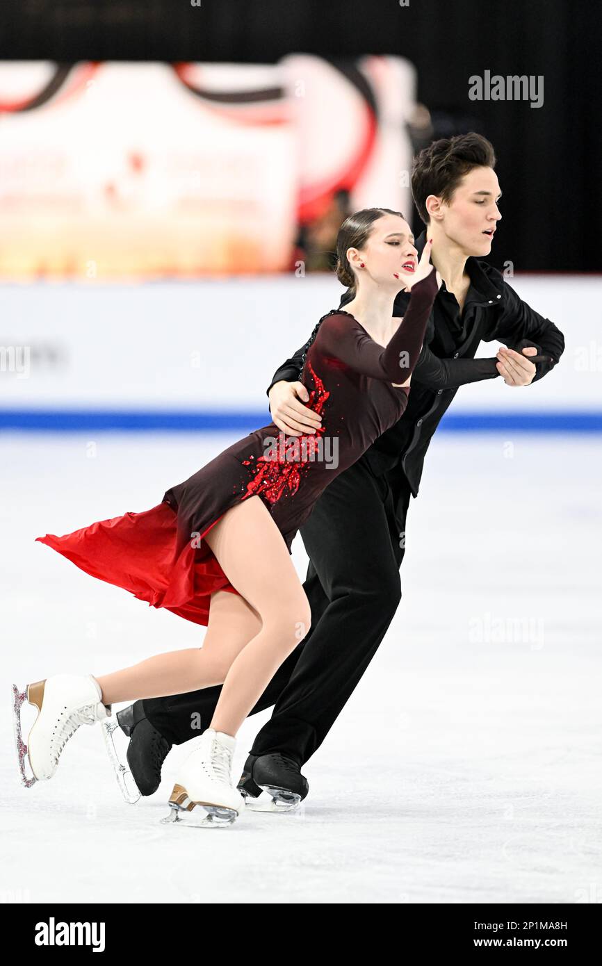Darya GRIMM & Michail SAVITSKIY (GER), during Junior Ice Dance, Rhythm