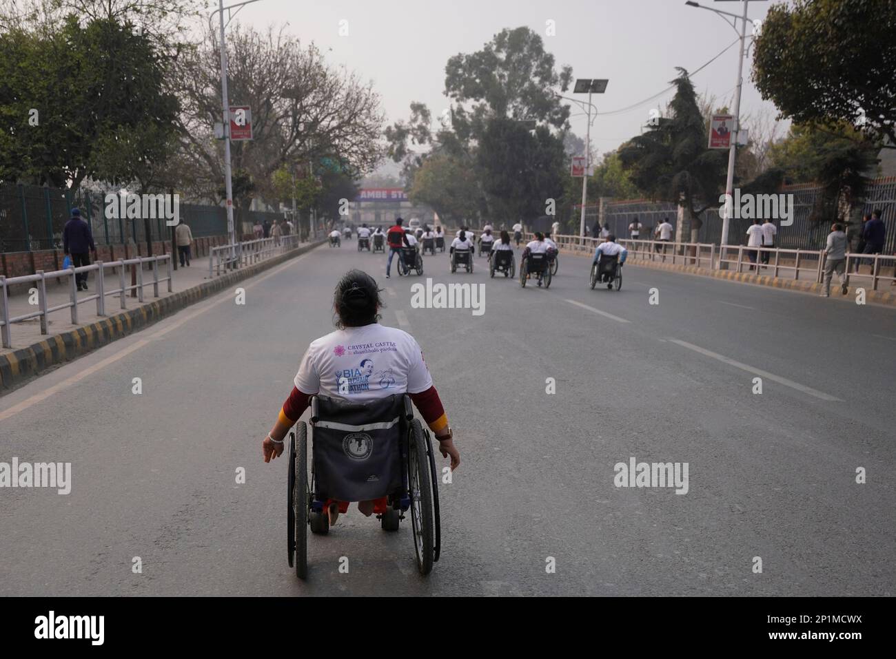 Kathmandu, Nepal. 4th Mar, 2023. People with disabilities in
