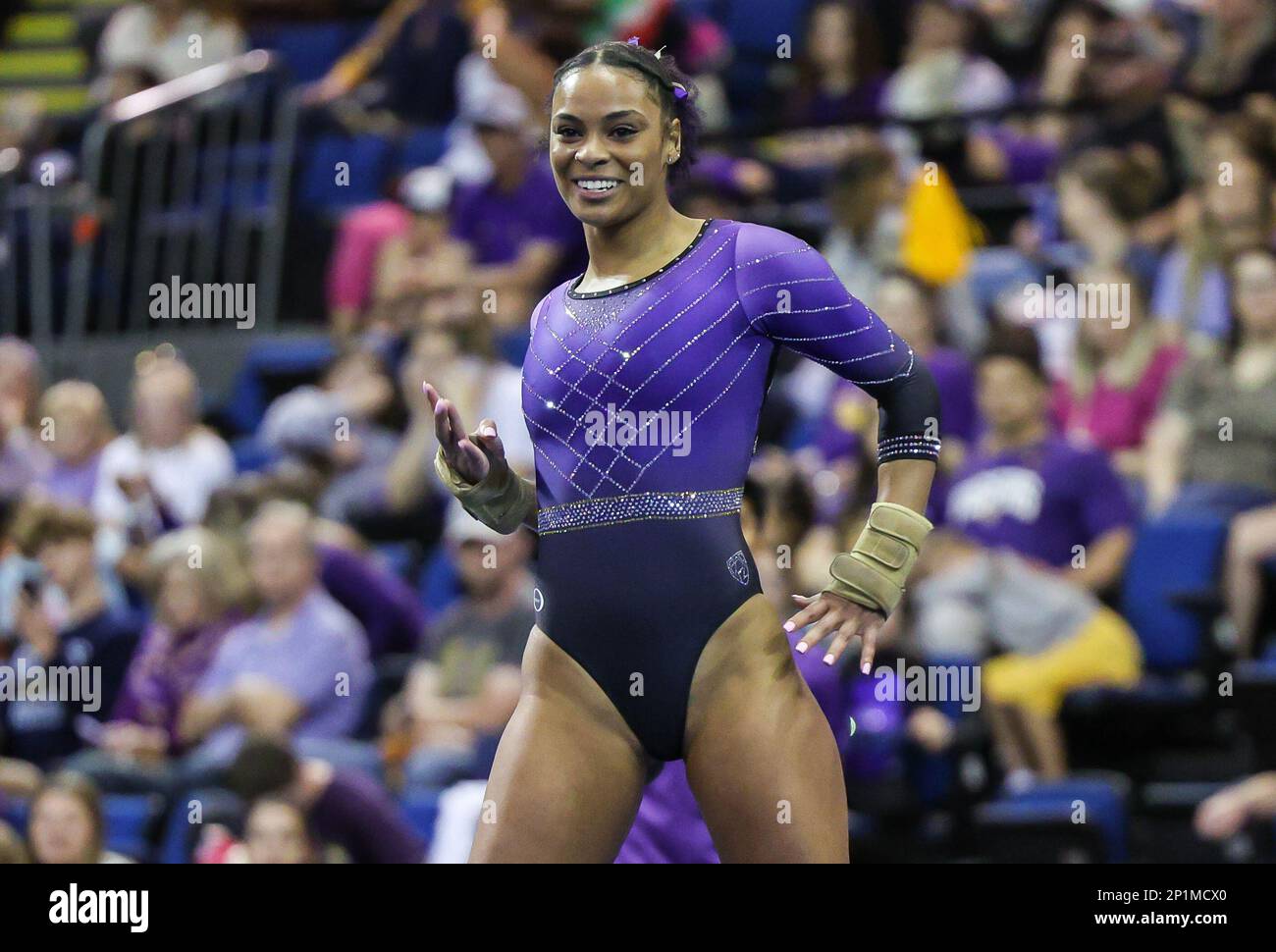 Baton Rouge, LA, USA. 3rd Mar, 2023. Washington's Amara Cunningham