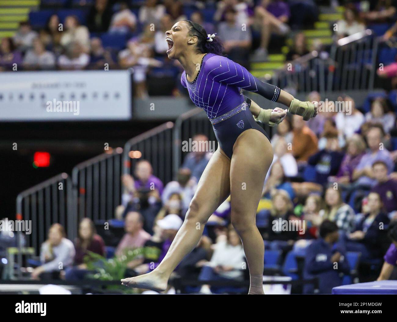 Baton Rouge, LA, USA. 3rd Mar, 2023. Washington's Amara Cunningham