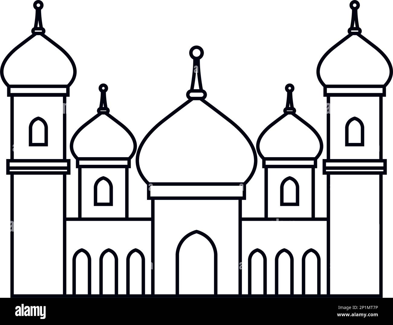 muslim mosque facade Stock Vector Image & Art - Alamy