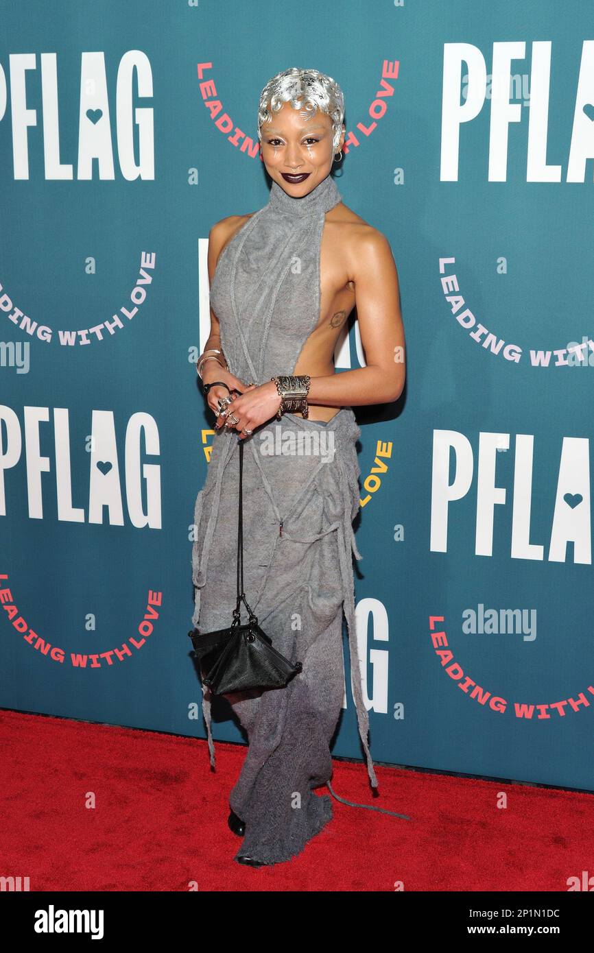 New York, NY, USA. 3rd Mar, 2023. Tati Gabrielle at arrivals for PFLAG's ( Parents & Friends of Lesbians and Gays) 50th Anniversary Gala, New York  Marriott Marquis Hotel, New York, NY March