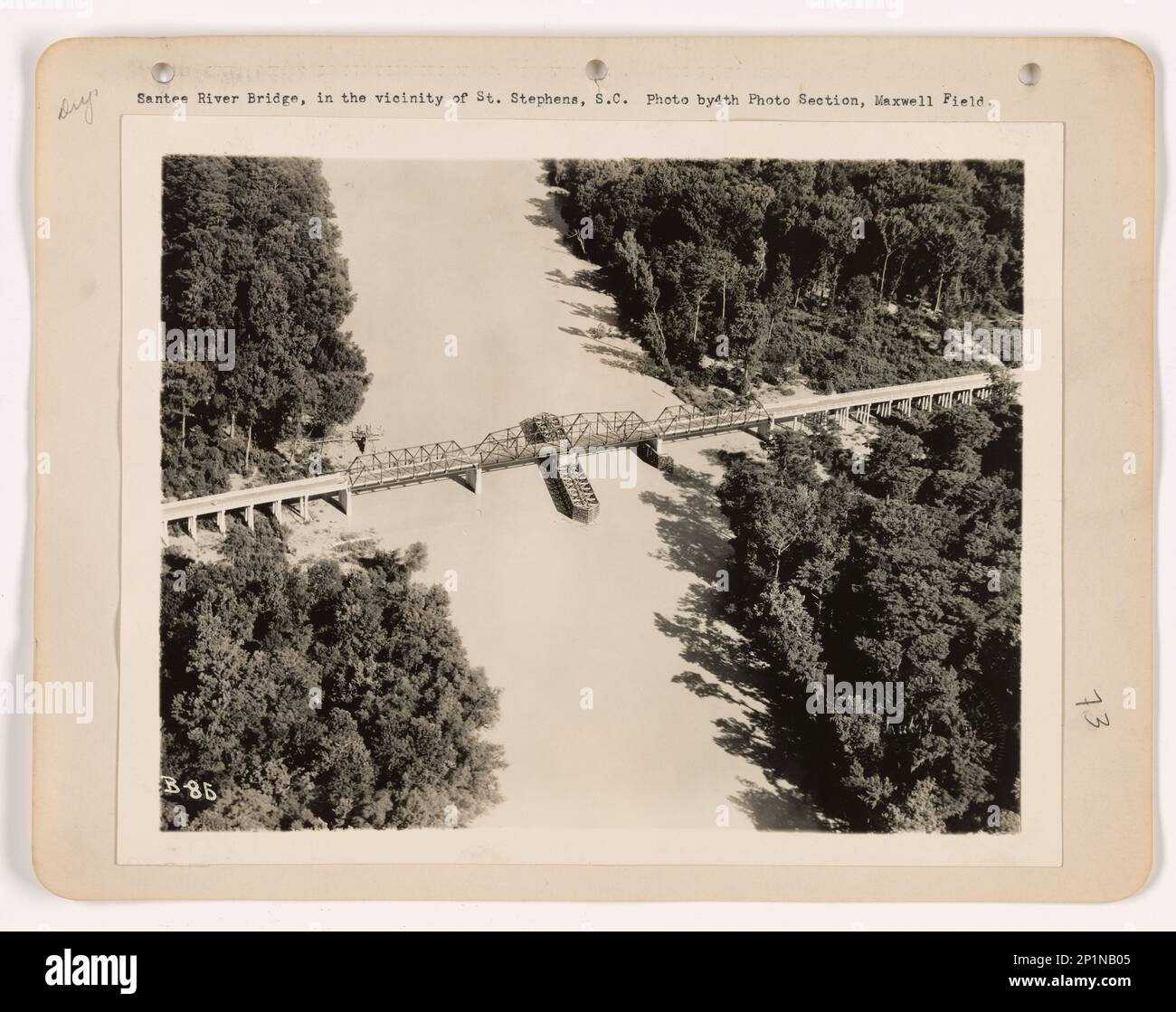 South Carolina Santee River Bridge, Aerial Photograph Stock Photo Alamy