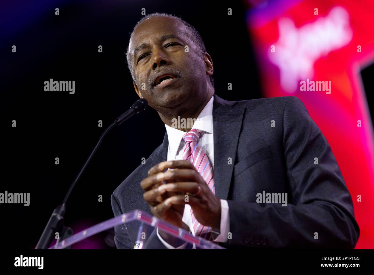 National Harbor, Maryland, USA. 3rd Mar, 2023. Former US Secretary of Housing and Urban