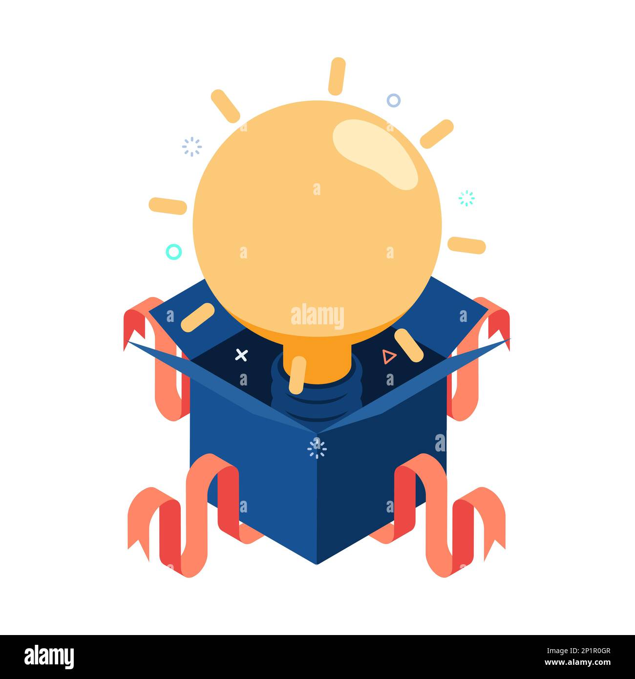 Think outside the box vector vectors hi-res stock photography and ...