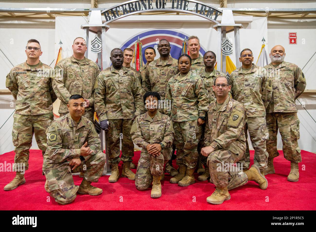 U.S. Army Soldiers with the 630th Combat Sustainment Support Battalion ...