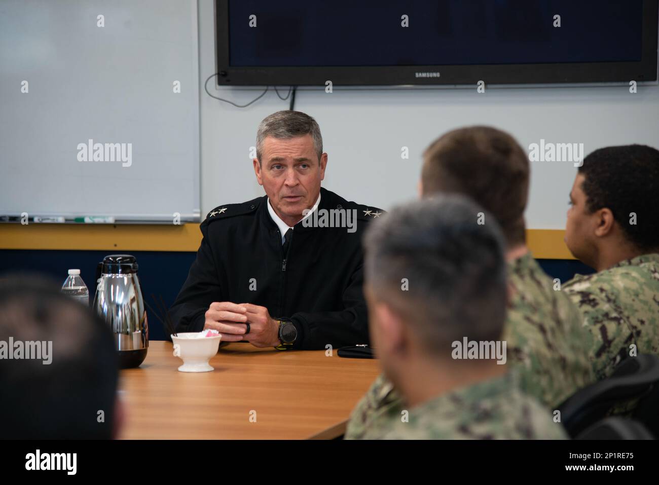 NEWPORT, R.I. (Feb. 2, 2023) Rear Adm. Pete Garvin, commander, Naval