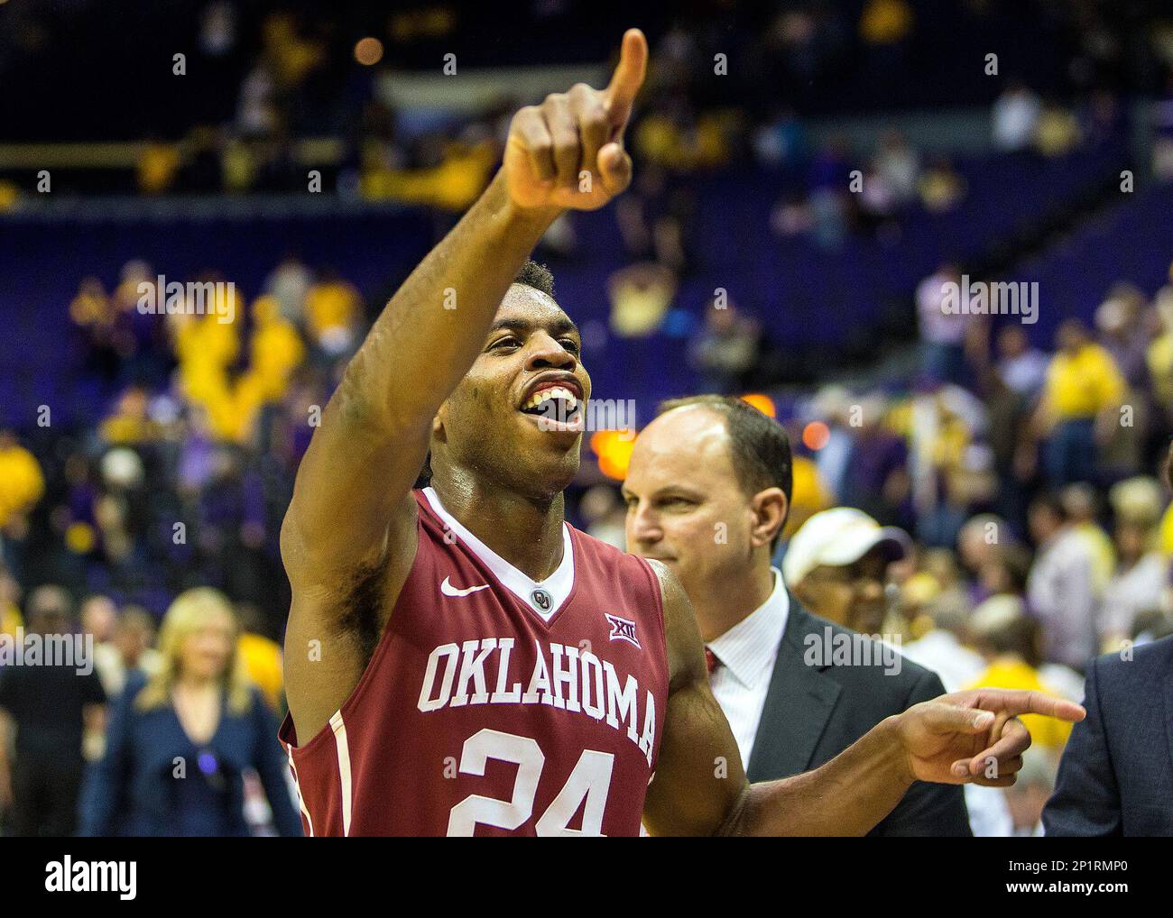 30 January 2016 Oklahoma Sooners at LSU Tigers Oklahoma Sooners guard Buddy Hield 24 during a game in Baton Rouge Louisiana Icon Sportswire via AP Images Stock Photo Alamy