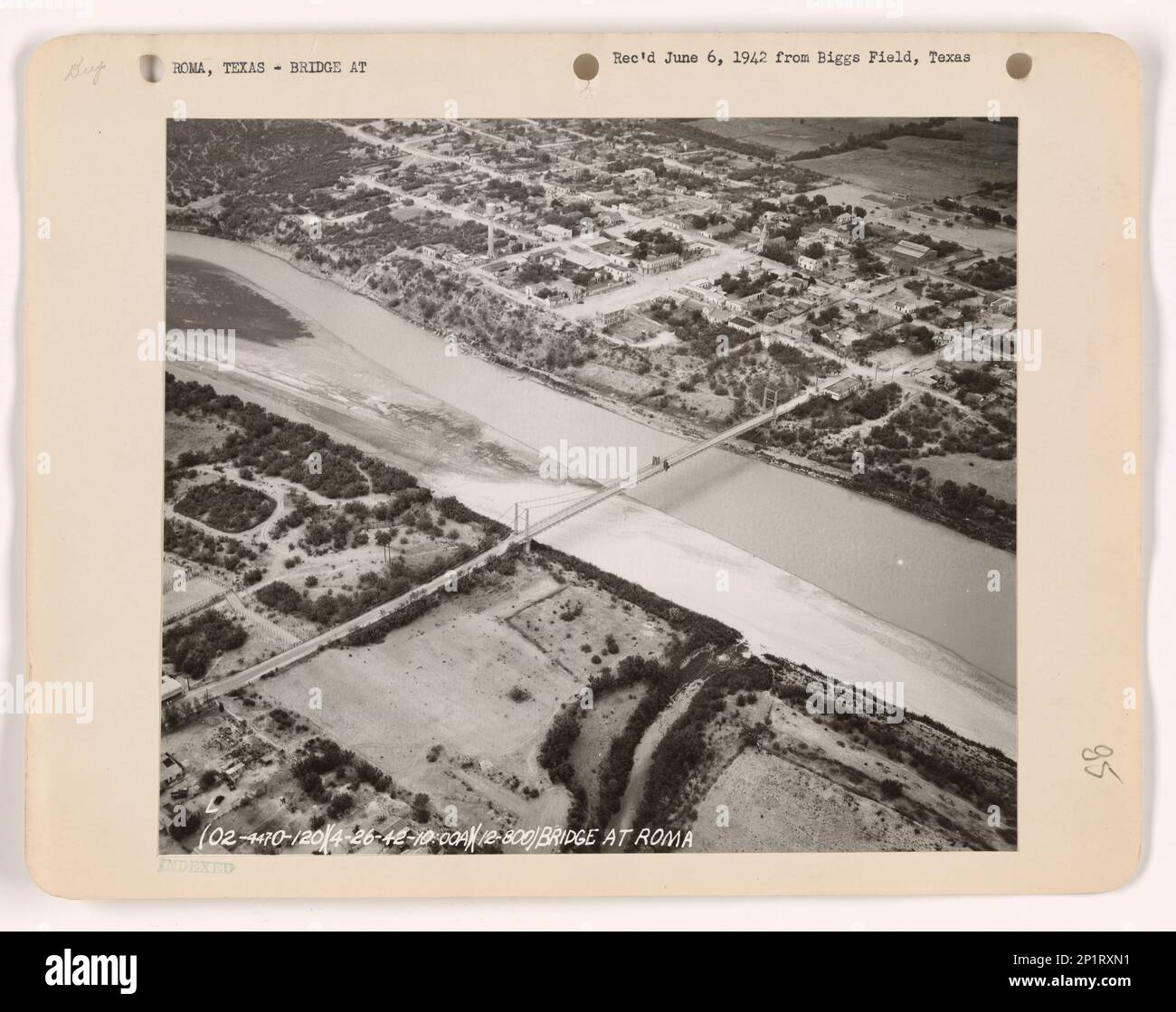 Texas Roma, Aerial Photograph Stock Photo Alamy