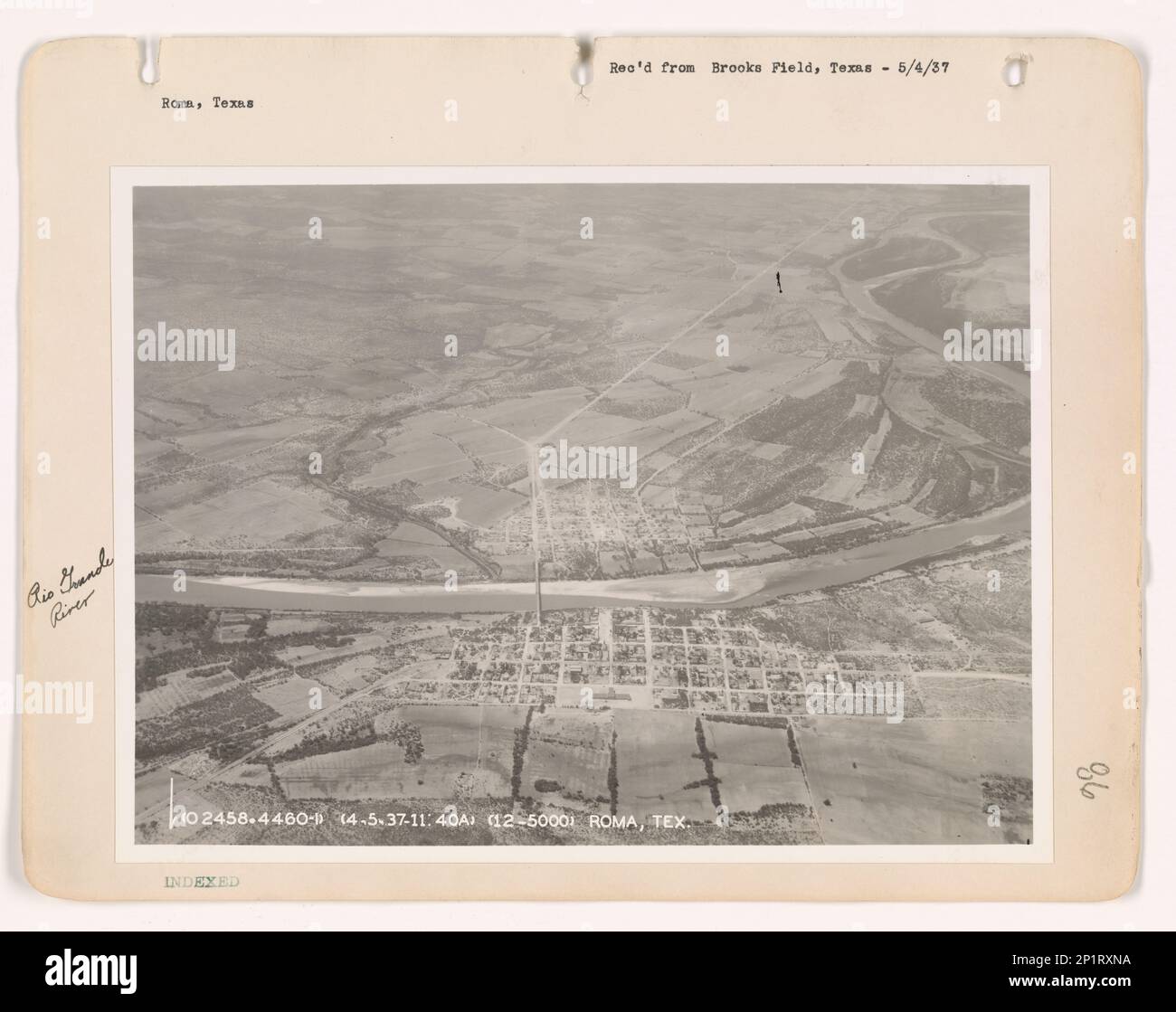 Texas Roma, Aerial Photograph Stock Photo Alamy