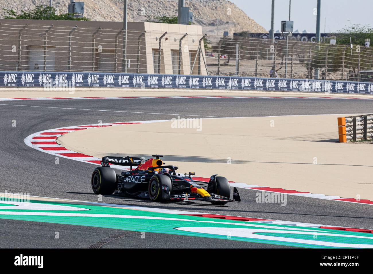 Max Verstappen (NED) Redbull Racing RB19 durinFORMULA 1 GULF AIR BAHRAIN GRAND PRIX 2023 Stock Photo