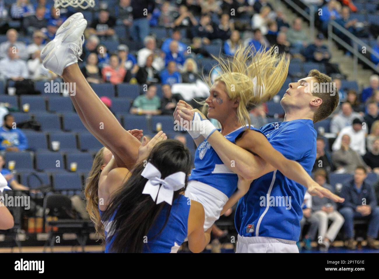 Jan. 20, 2016 St. Louis, Missouri, U.S The Billiken cheerleaders