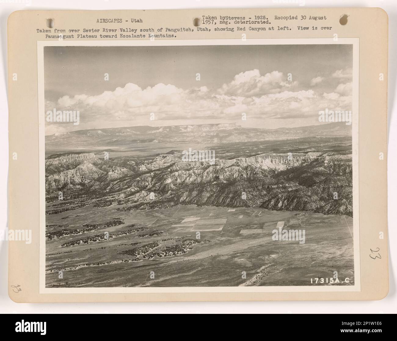 Utah - La Verkin through Rockville, Aerial Photograph Stock Photo - Alamy
