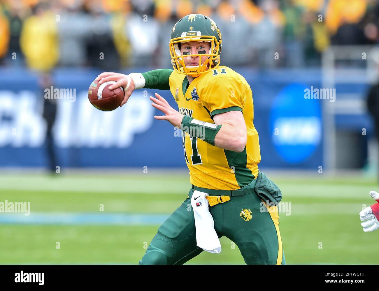 January 9th, 2016.North Dakota State Bison quarterback Carson Wentz (Cal Sport Media via AP