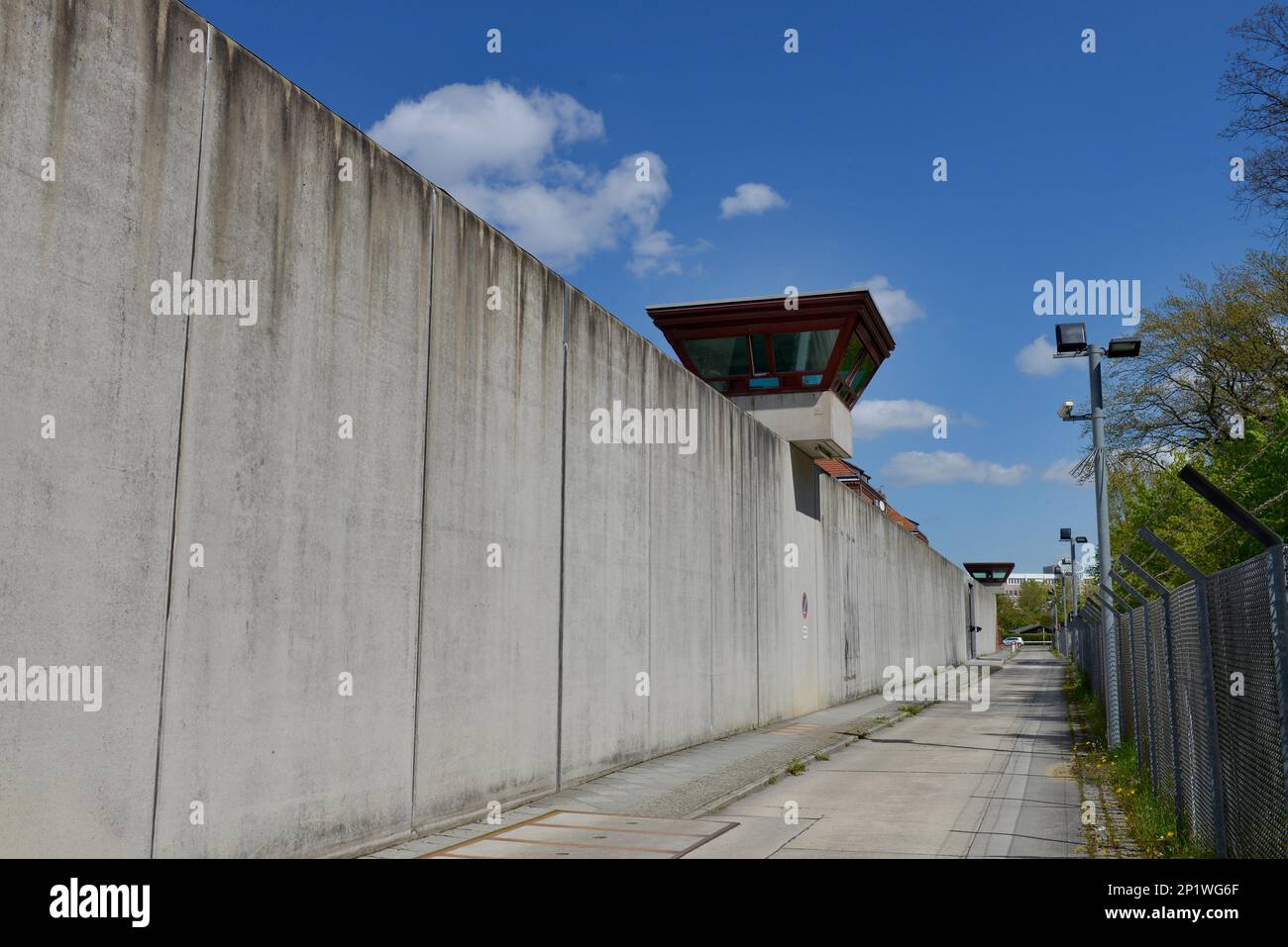 Wall, Prison, Seidelstrasse, Tegel, Reinickendorf, Berlin, Germany Stock Photo