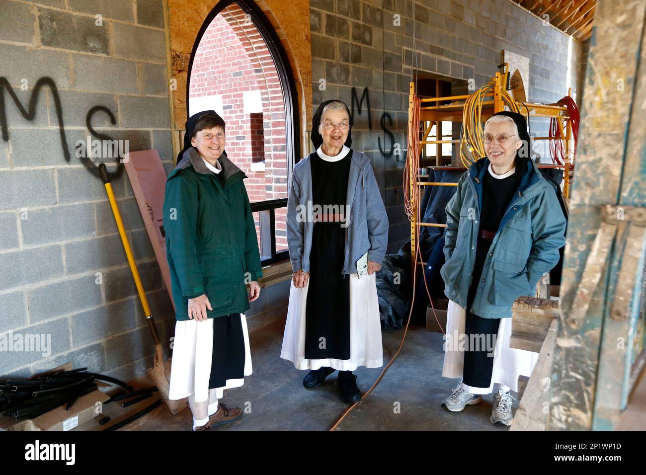 Sister Kathy Ullrich, left, Sister Barbara Smickel, center, and Mother