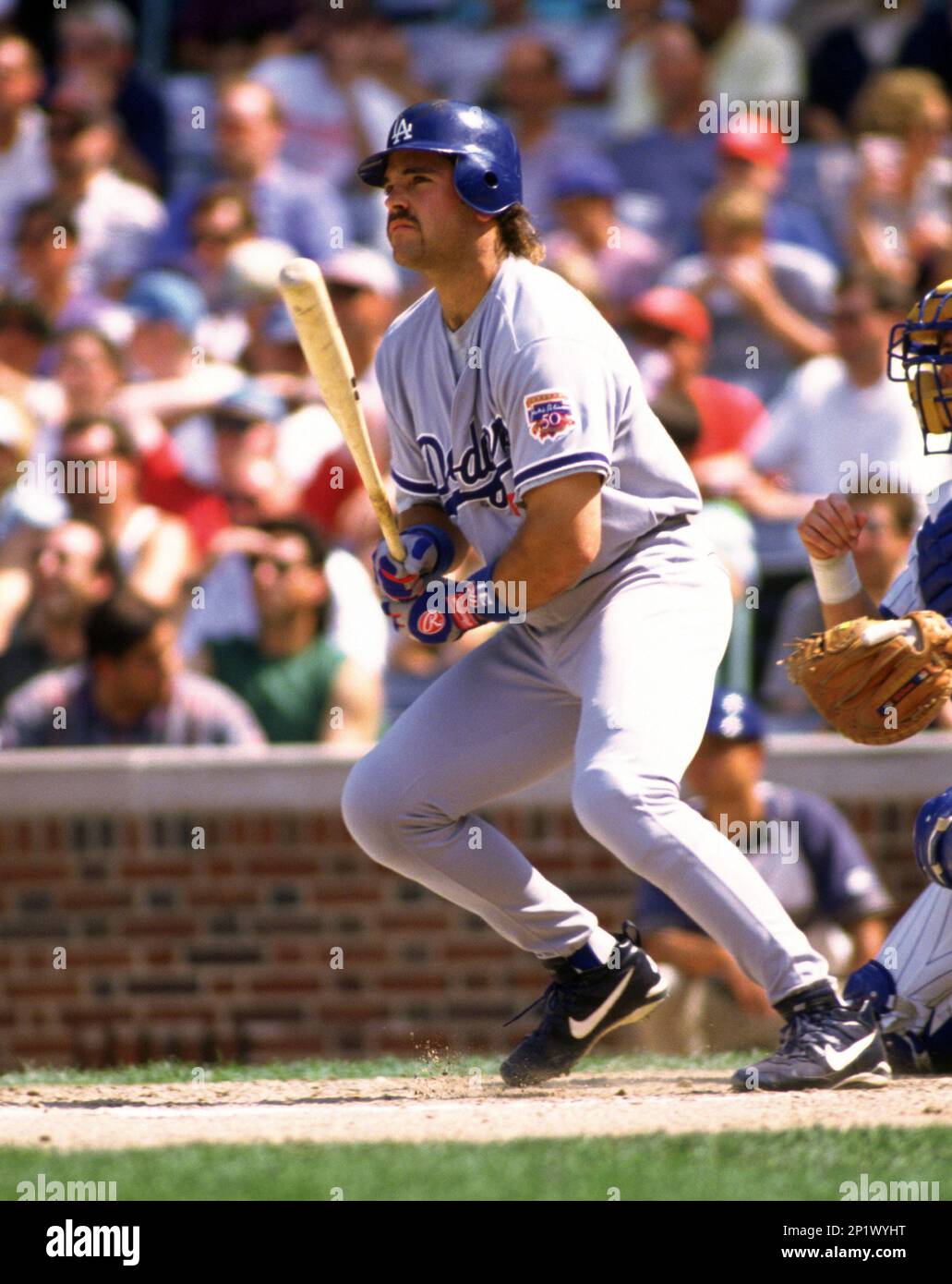 Los Angeles Dodgers Mike Piazza (31) during a game from his 1997
