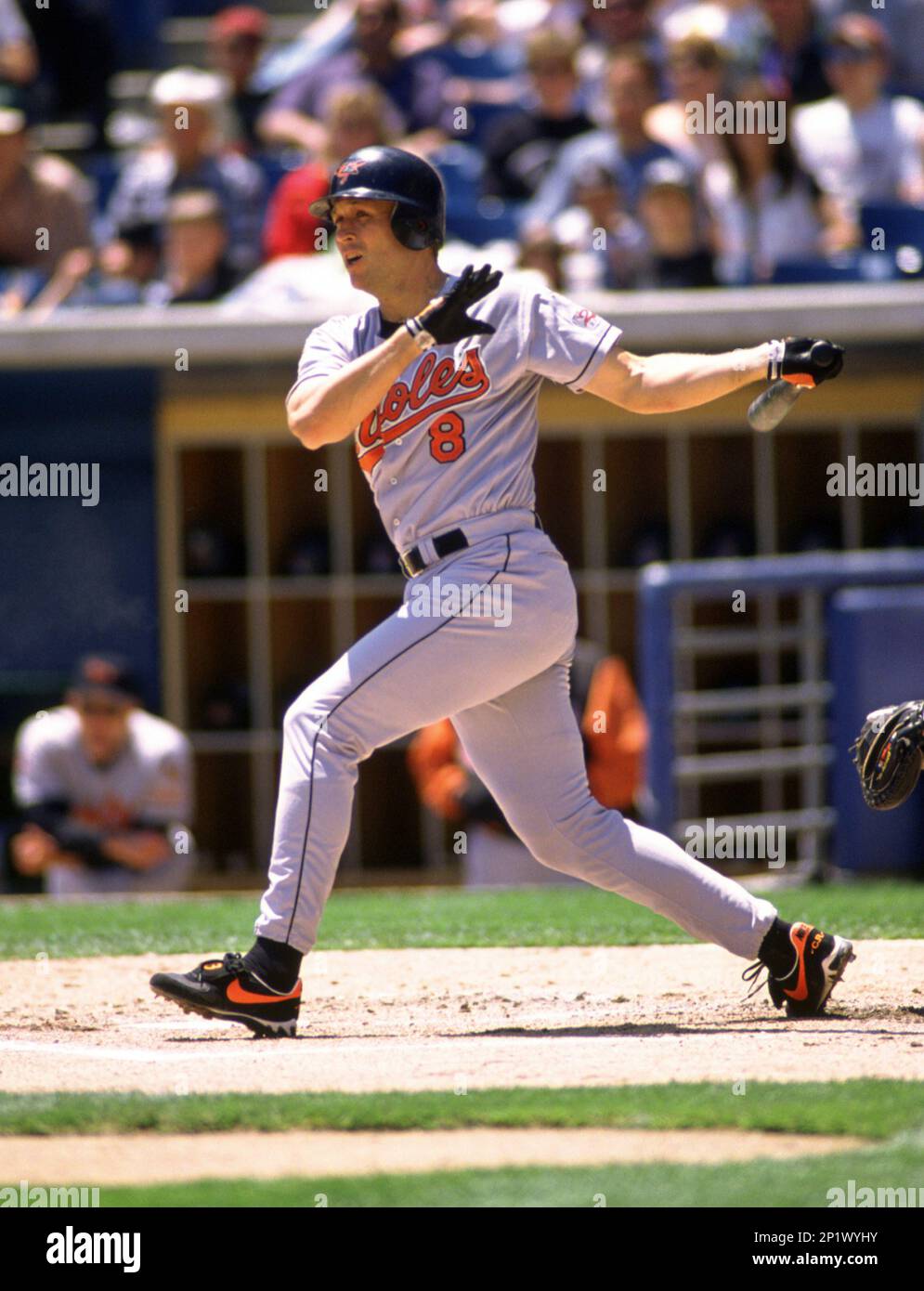 Baltimore Orioles Cal Ripken Jr. (8) during a game from his 1997 season