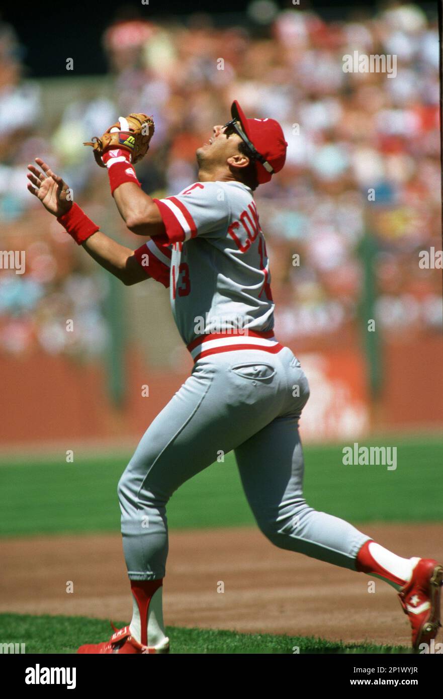 Cincinnati Reds Dave Concepcion (13) during a game from his career