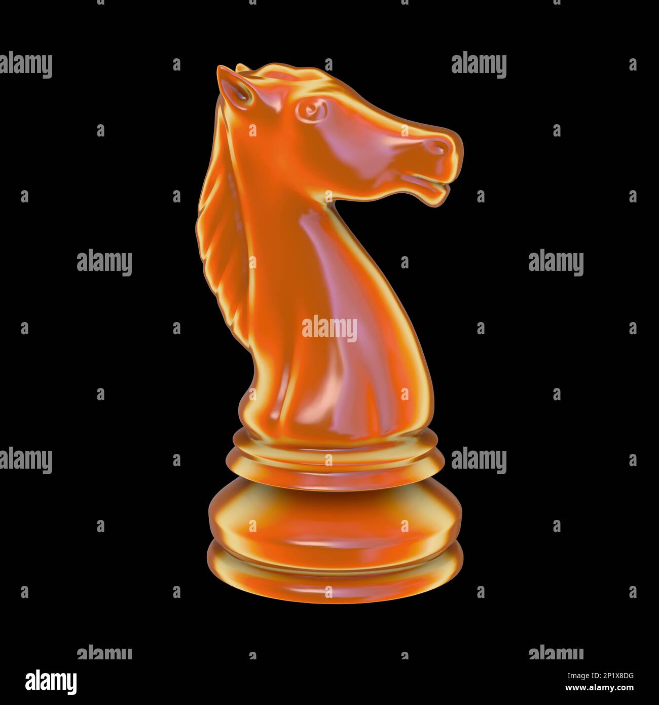 Chess knight, illustration Stock Photo