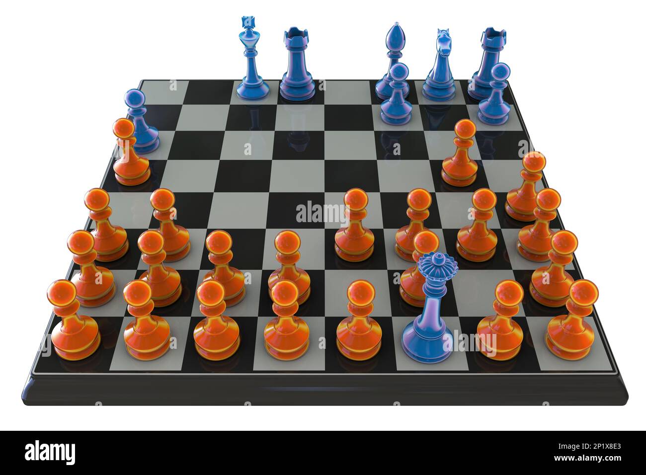 Horde variant of chess, illustration Stock Photo Alamy