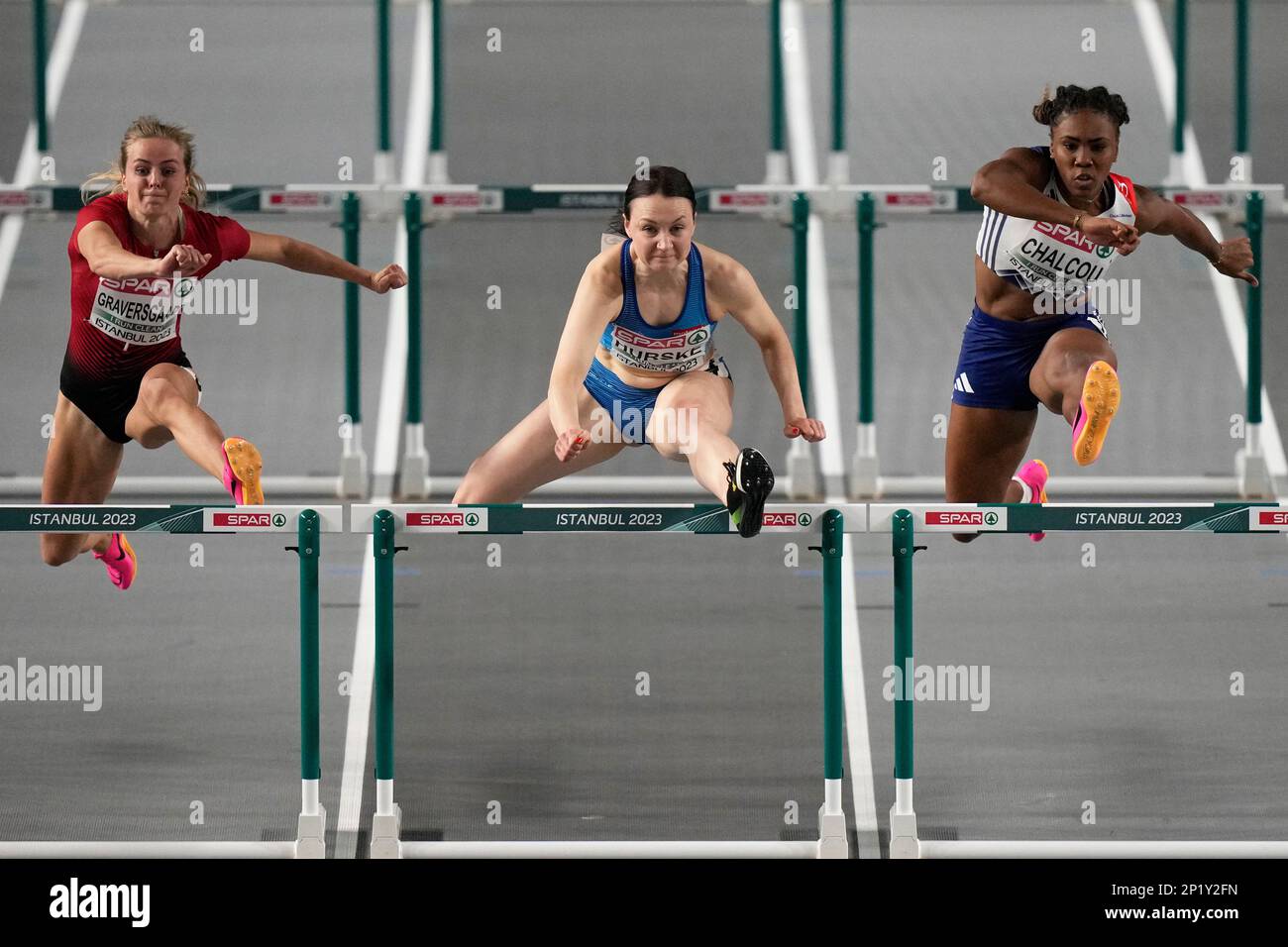 Mette Graversgaard, of Denmark, Reetta Hurske, of Finland, and Judy