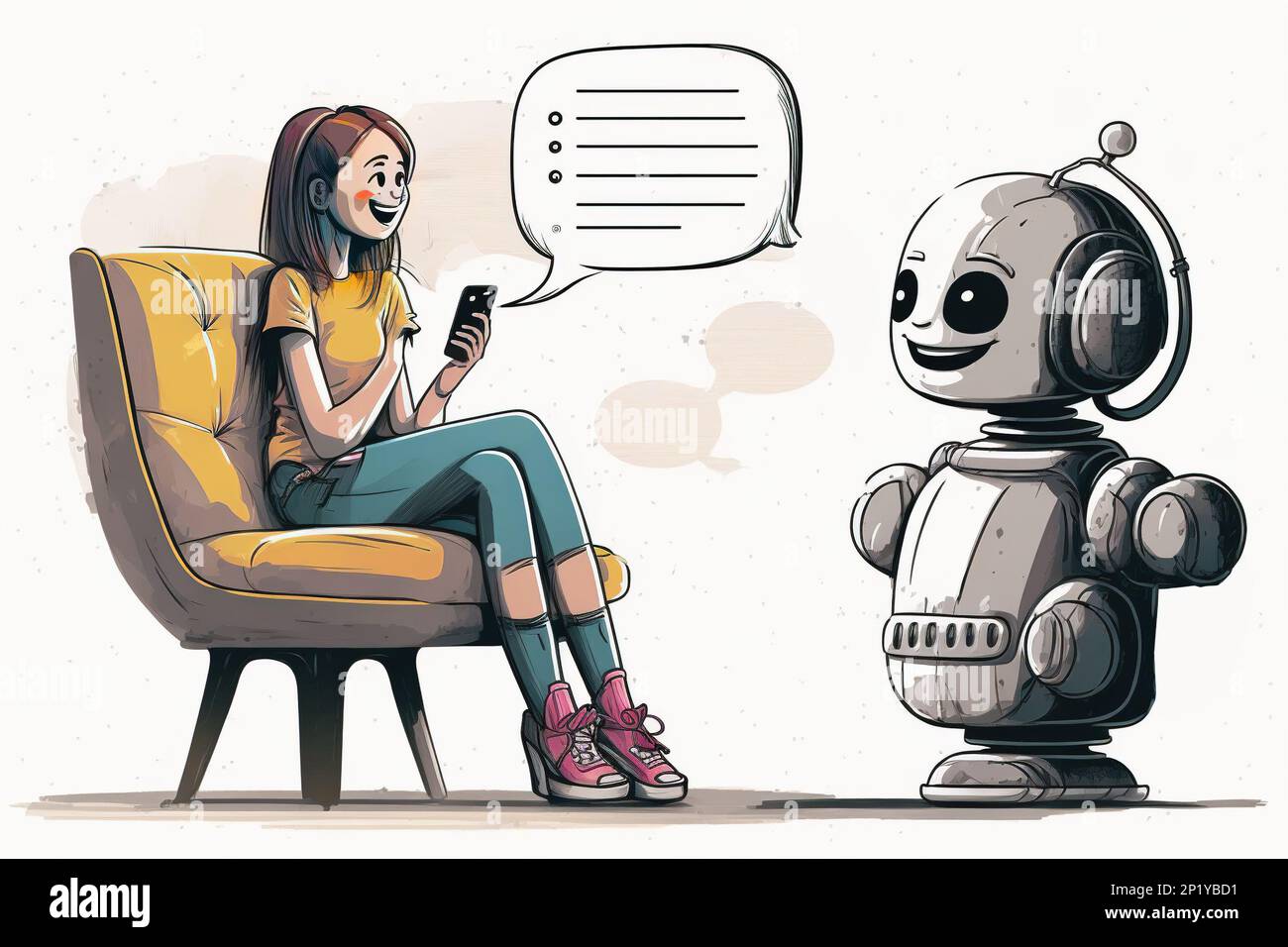 Artificial intelligence writing Cut Out Stock Images & Pictures - Alamy