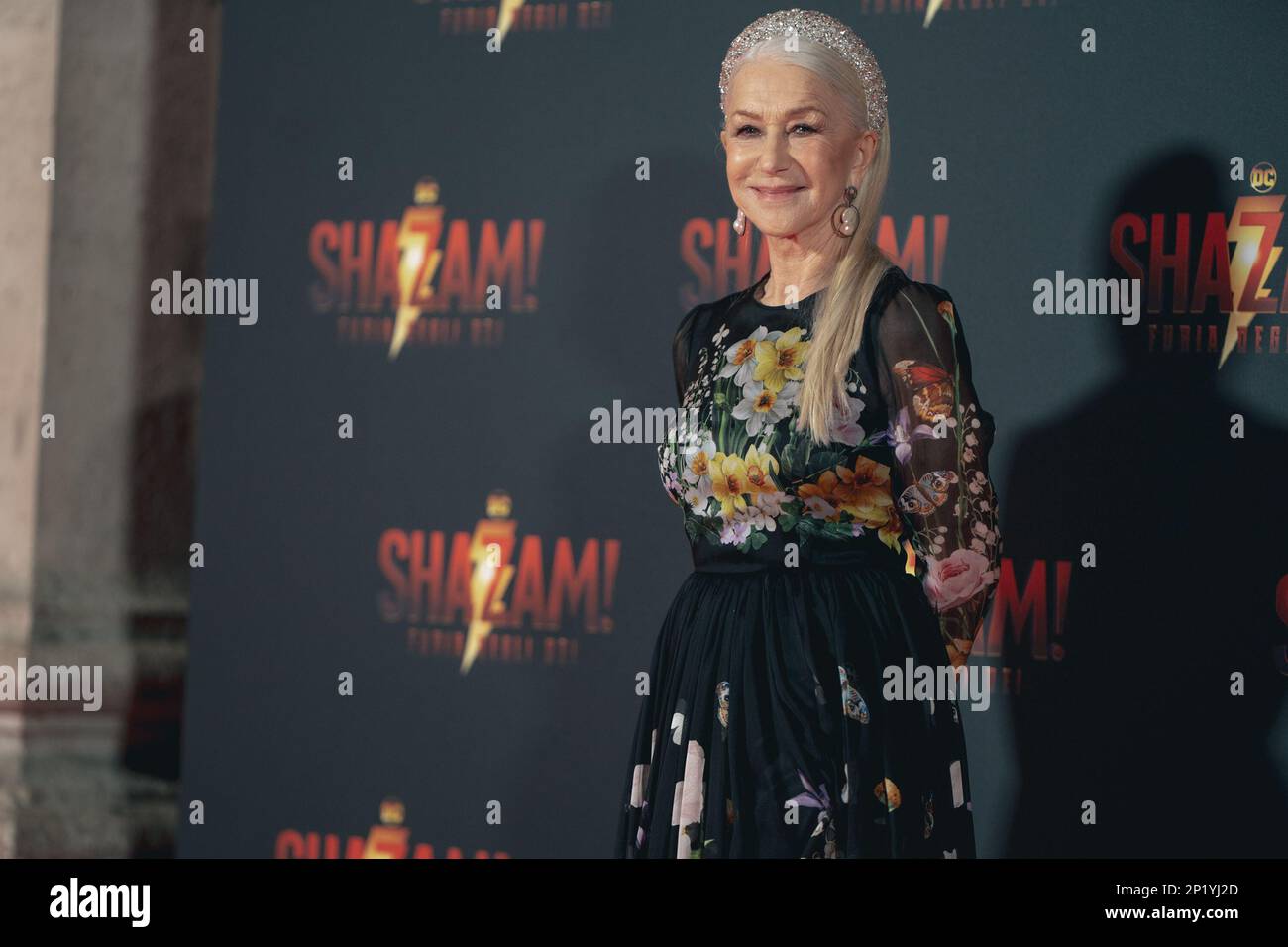 Rome, Italy. 03rd Mar, 2023. Helen Mirren attends the premiere for ''Shazam! Fury Of The Gods'' at The Space Cinema Moderno on March 03, 2023 in Rome, Italy. (Photo by Luca Carlino/NurPhoto) Credit: NurPhoto SRL/Alamy Live News Stock Photo
