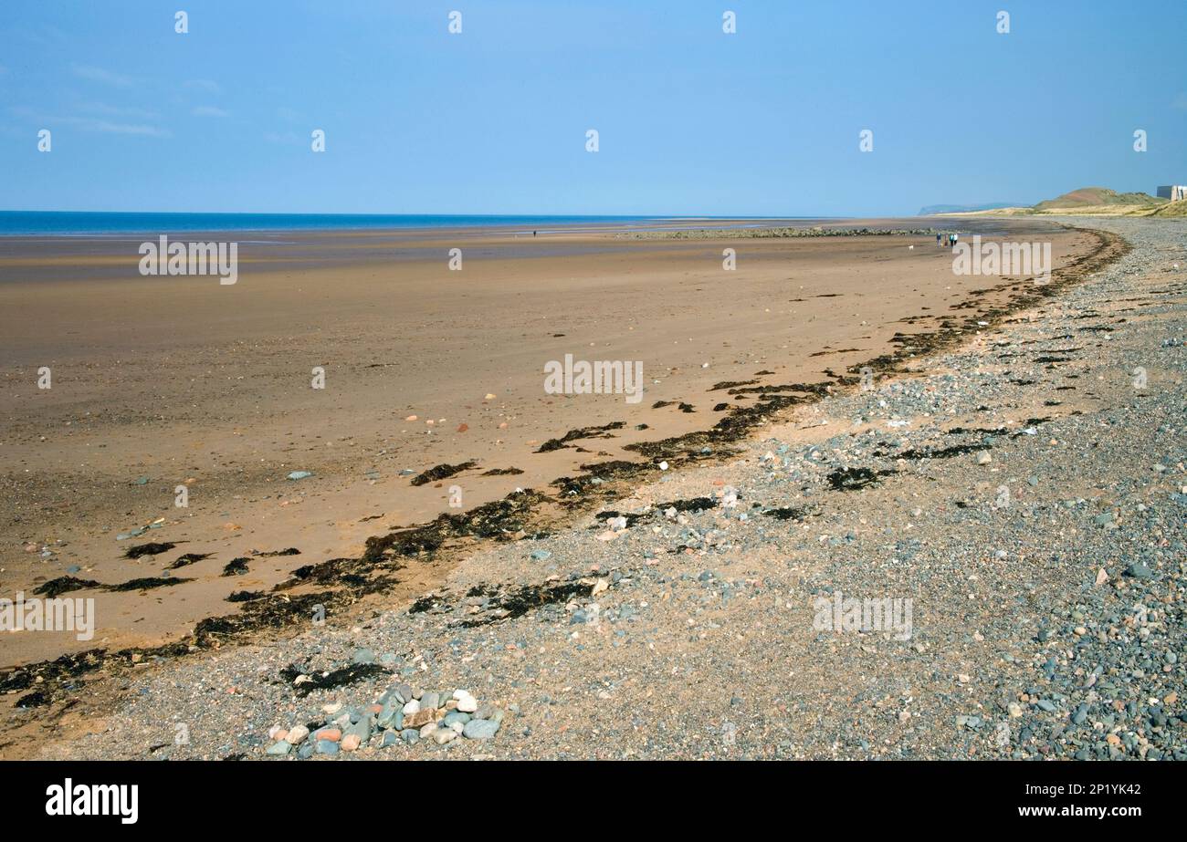 the beach at seascale on the cumbria coast england uk Stock Photo