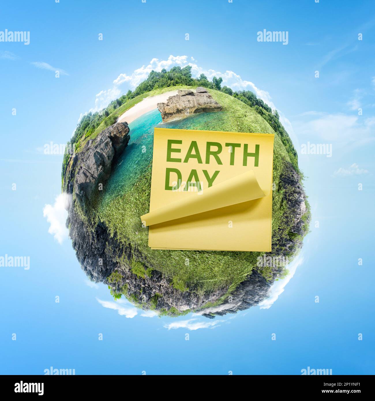 Notes with Earth Day message. Earth Day Concept Stock Photo Alamy