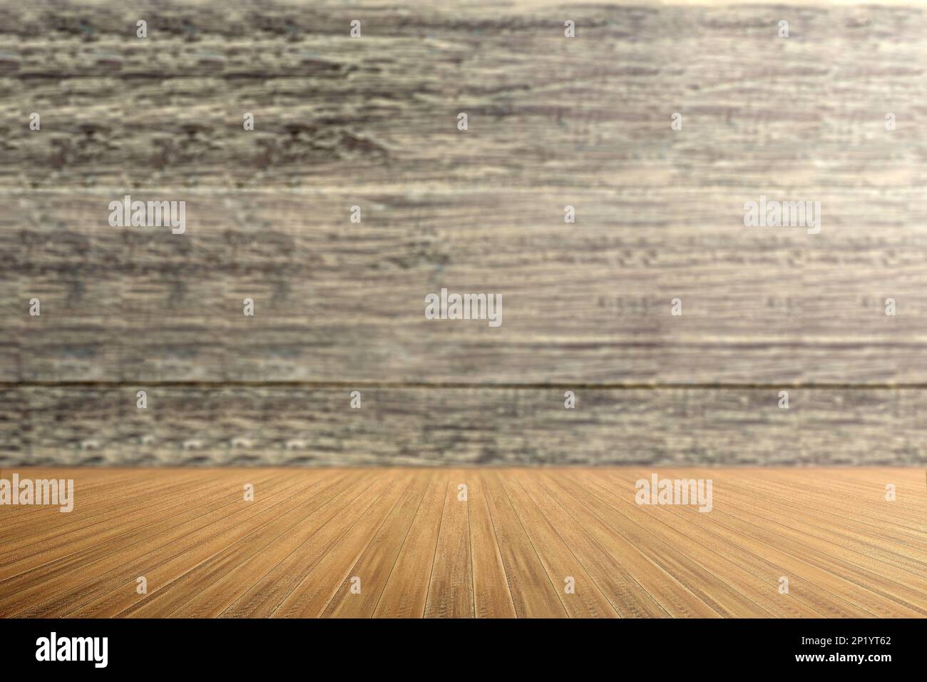 Wooden floor with wooden wall background Stock Photo - Alamy