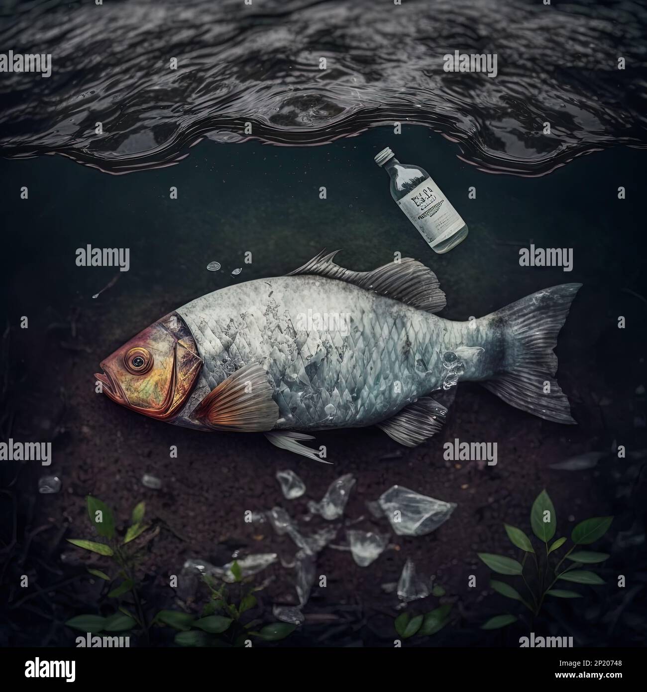 Dead fish pollution garbage hi-res stock photography and images - Alamy