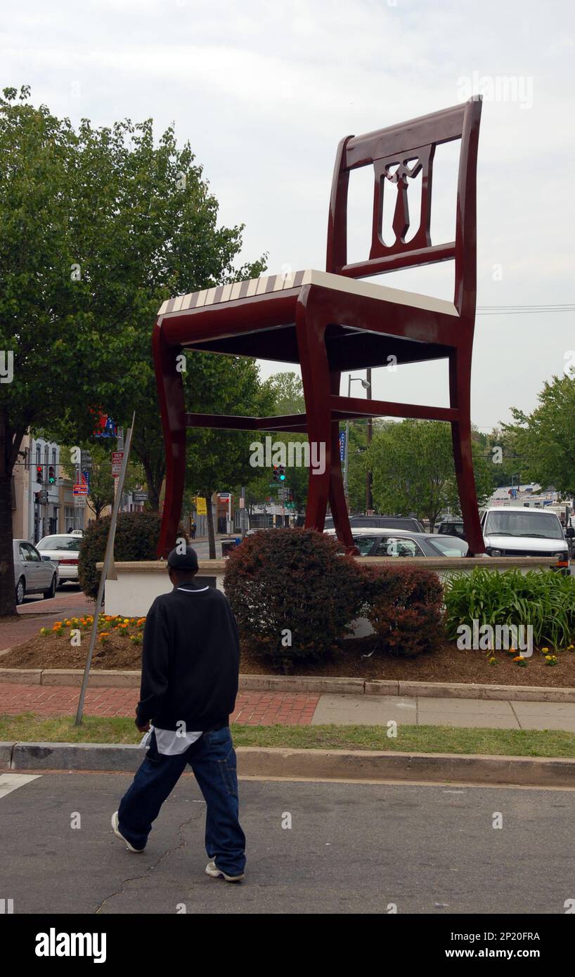 "The World's Largest Chair" stands at 19 1/2 feet tall and sits at the