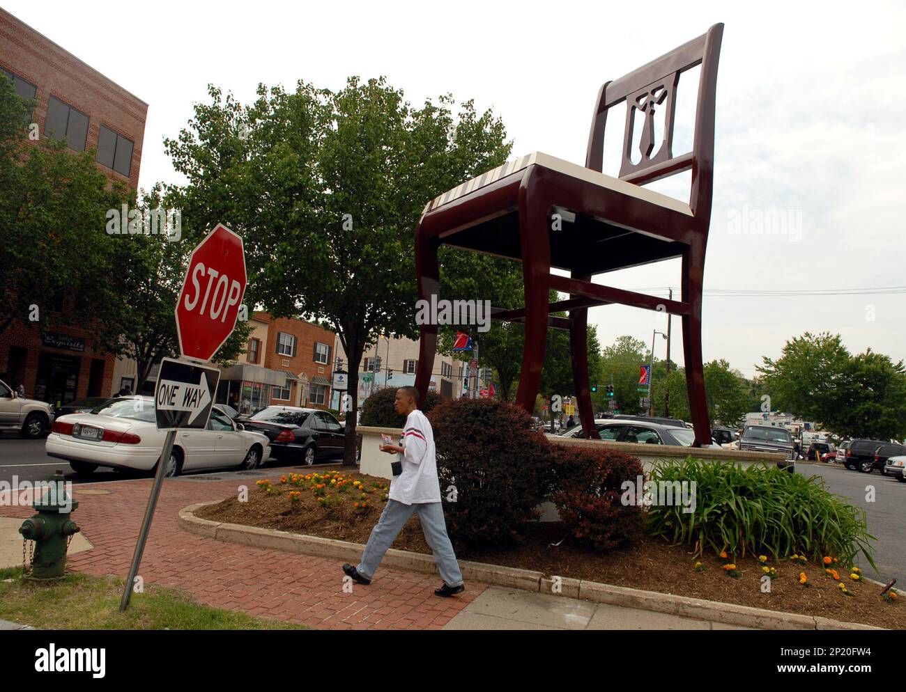 "The World's Largest Chair" stands at 19 1/2 feet tall and sits at the