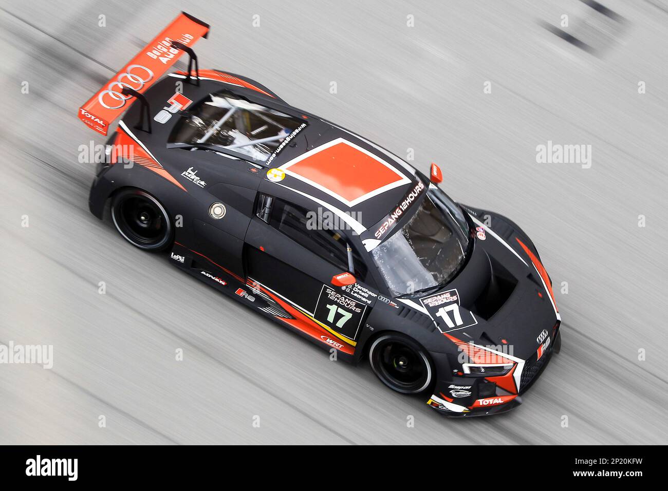 11 December 2015: #17 Audi R8 LMS of Belgian Audi Club Team WRT driven ...